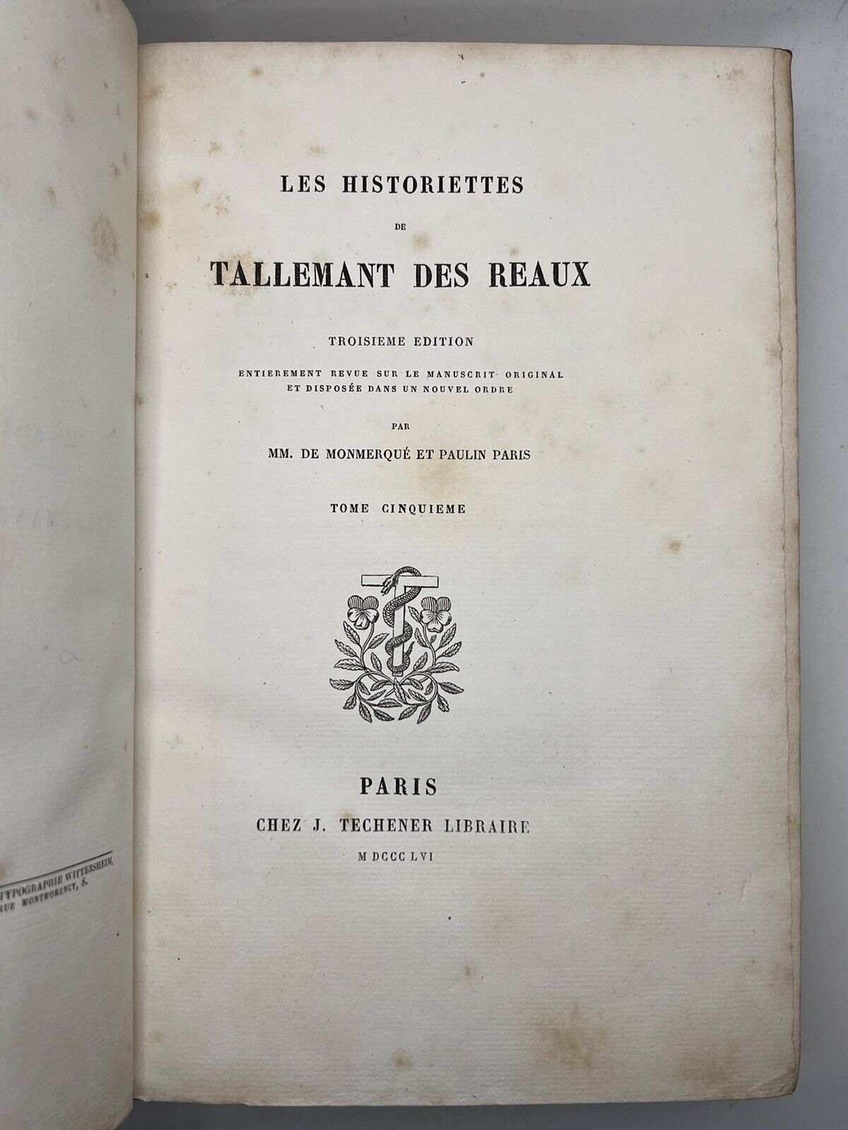 Tallemant's Biographies 1854-60 Zaehnsdorf