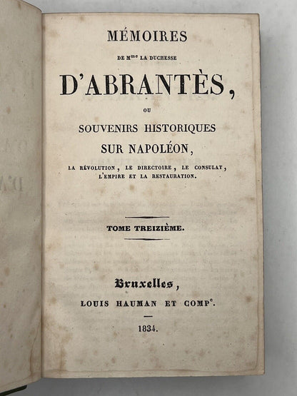 The Memoirs of Duchess D'Abrantes 1831-37