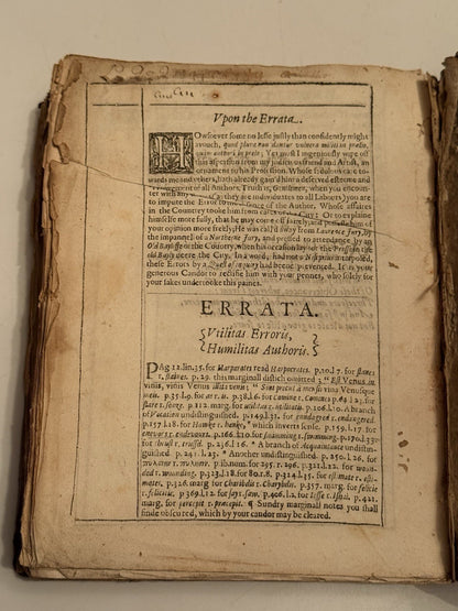 The English Gentleman by Richard Brathwait 1630 First Edition First Issue