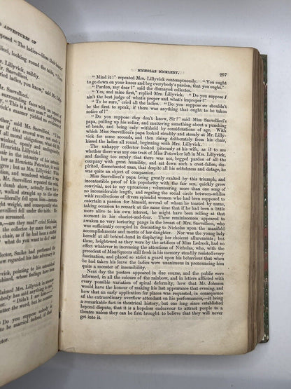 Nicholas Nickleby by Charles Dickens 1839 First Edition