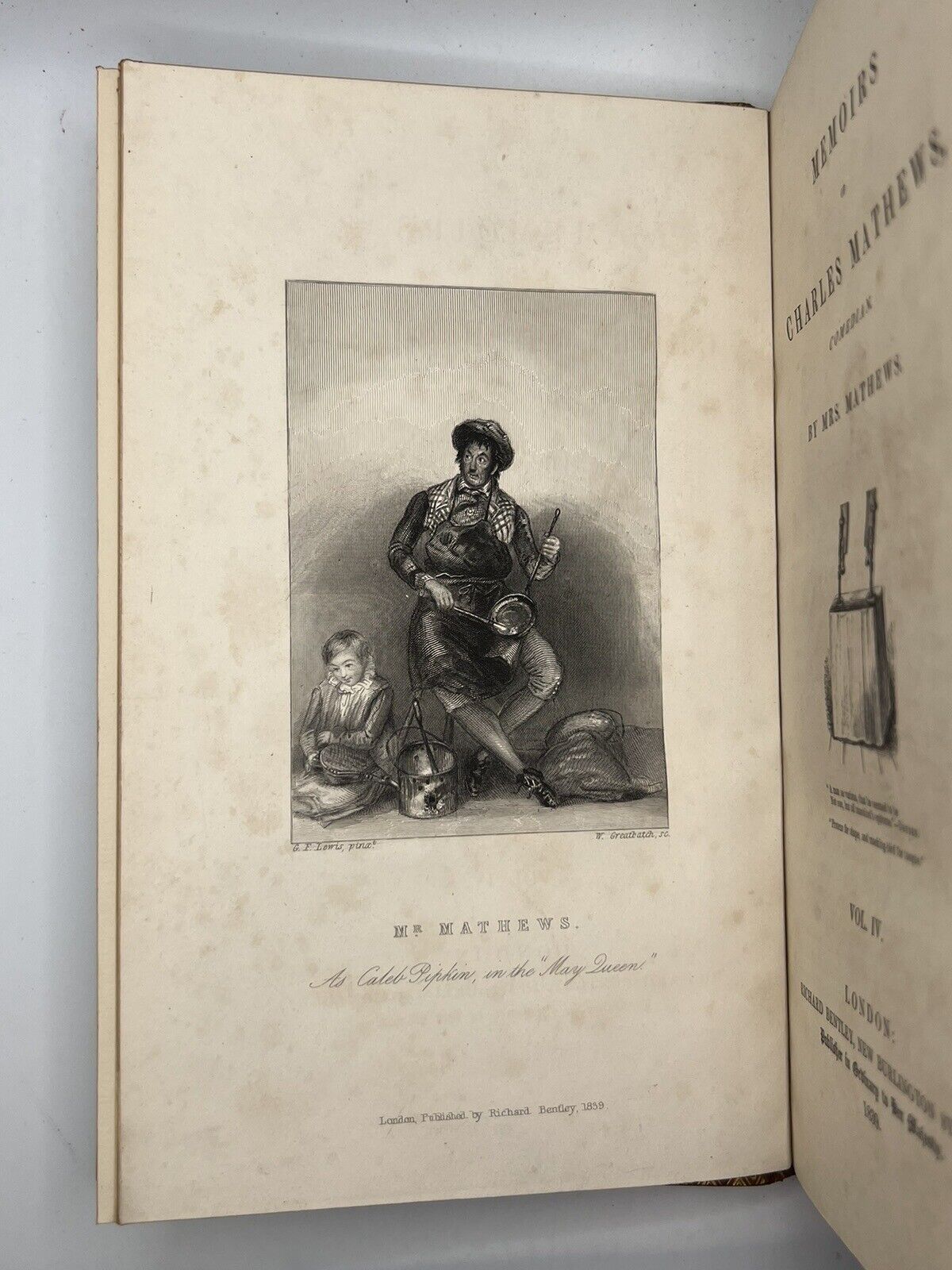 Memoirs of Charles Mathews 1838 First Edition