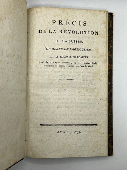 The History of the Swiss 1803 & Swiss Revolution 1798