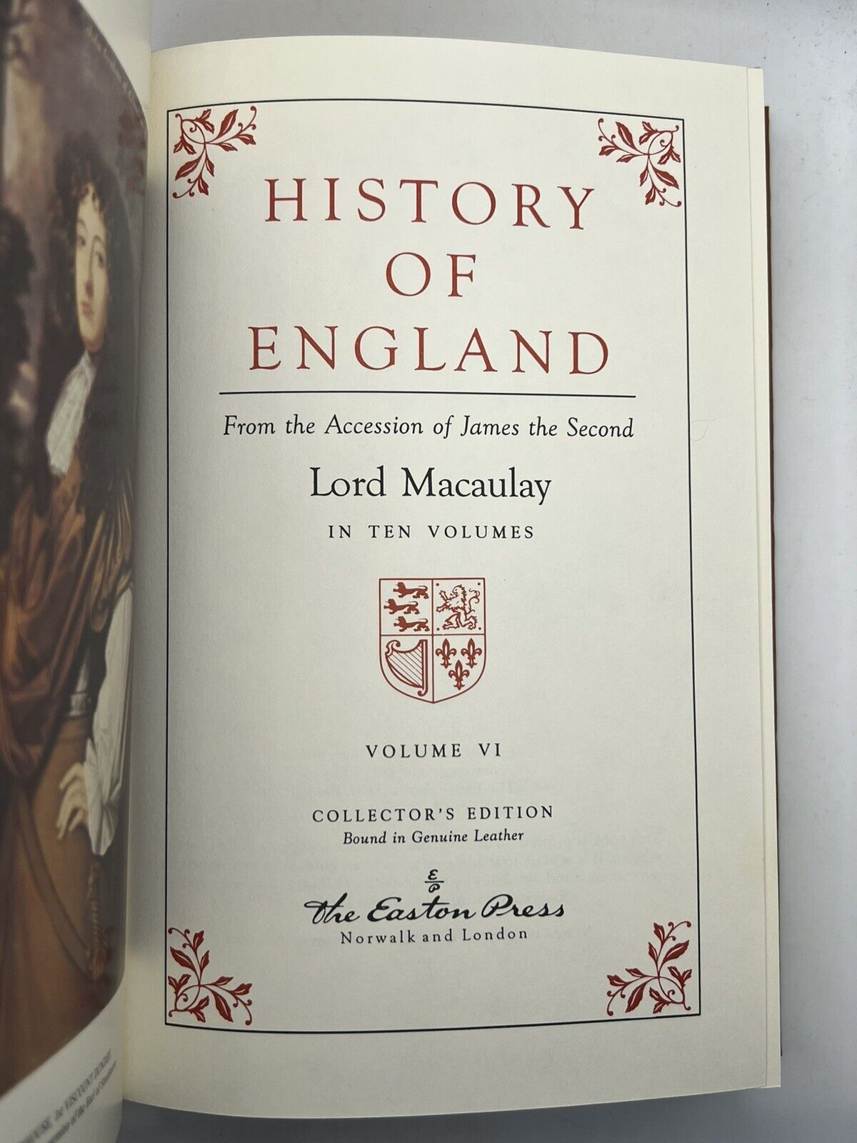 The History of England by Lord Macaulay 1993 Easton Press