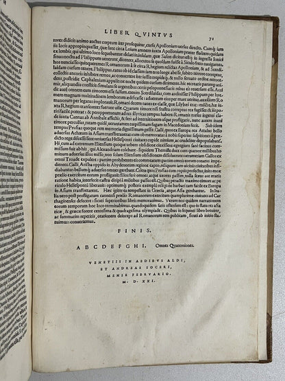 Livy & Polybius 1520-21 First Folio Aldine Press