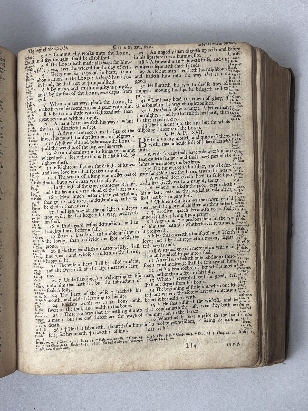 King James Bible 1712-13 with John Baskett's Book of Common Prayer