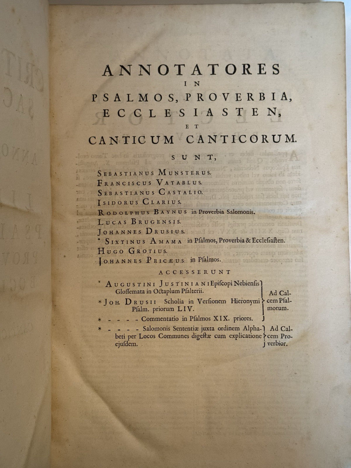 Biblia Sacra 1698
