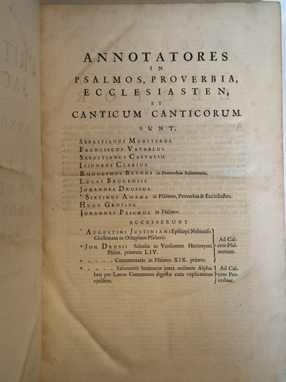 Biblia Sacra 1698