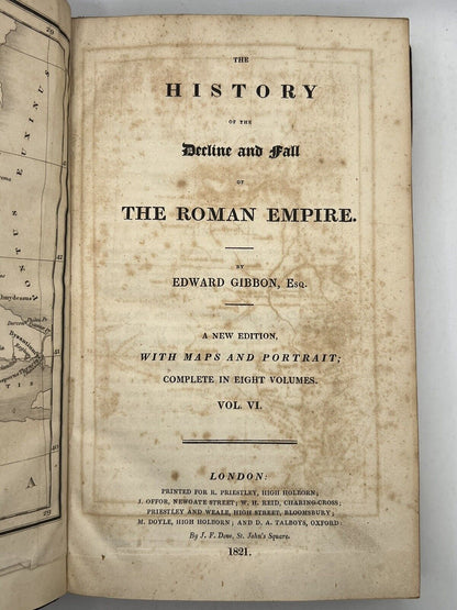 The Decline and Fall of the Roman Empire by Edward Gibbon 1821