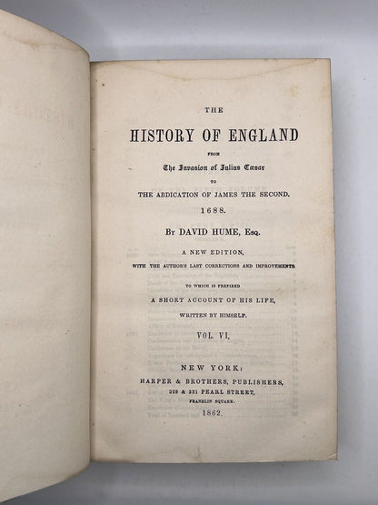 The History of England by David Hume 1862