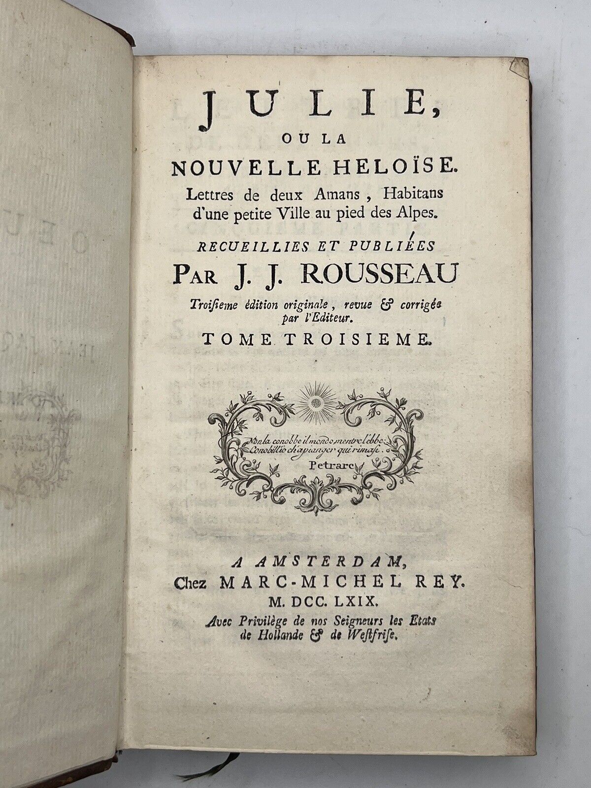 The Works of Jean Jacques Rousseau 1769-1803