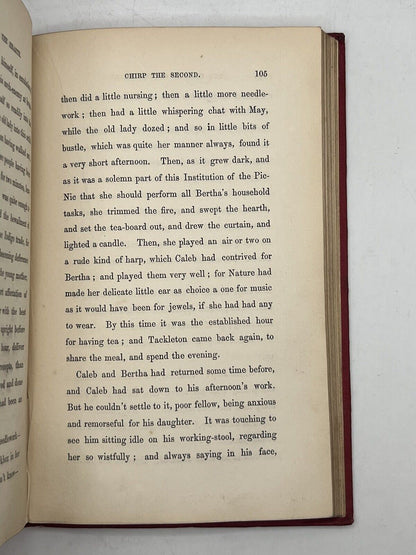 The Cricket on the Hearth by Charles Dickens 1846 First Edition Original Cloth