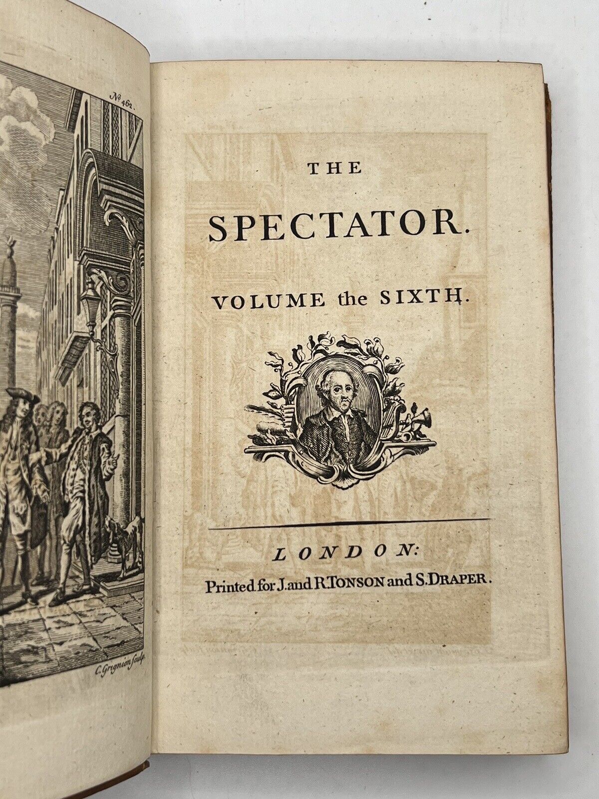 The Spectator in 8 Volumes circa 1753