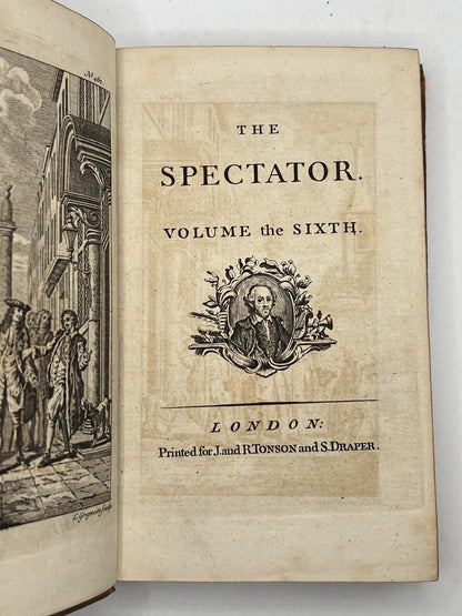 The Spectator in 8 Volumes circa 1753