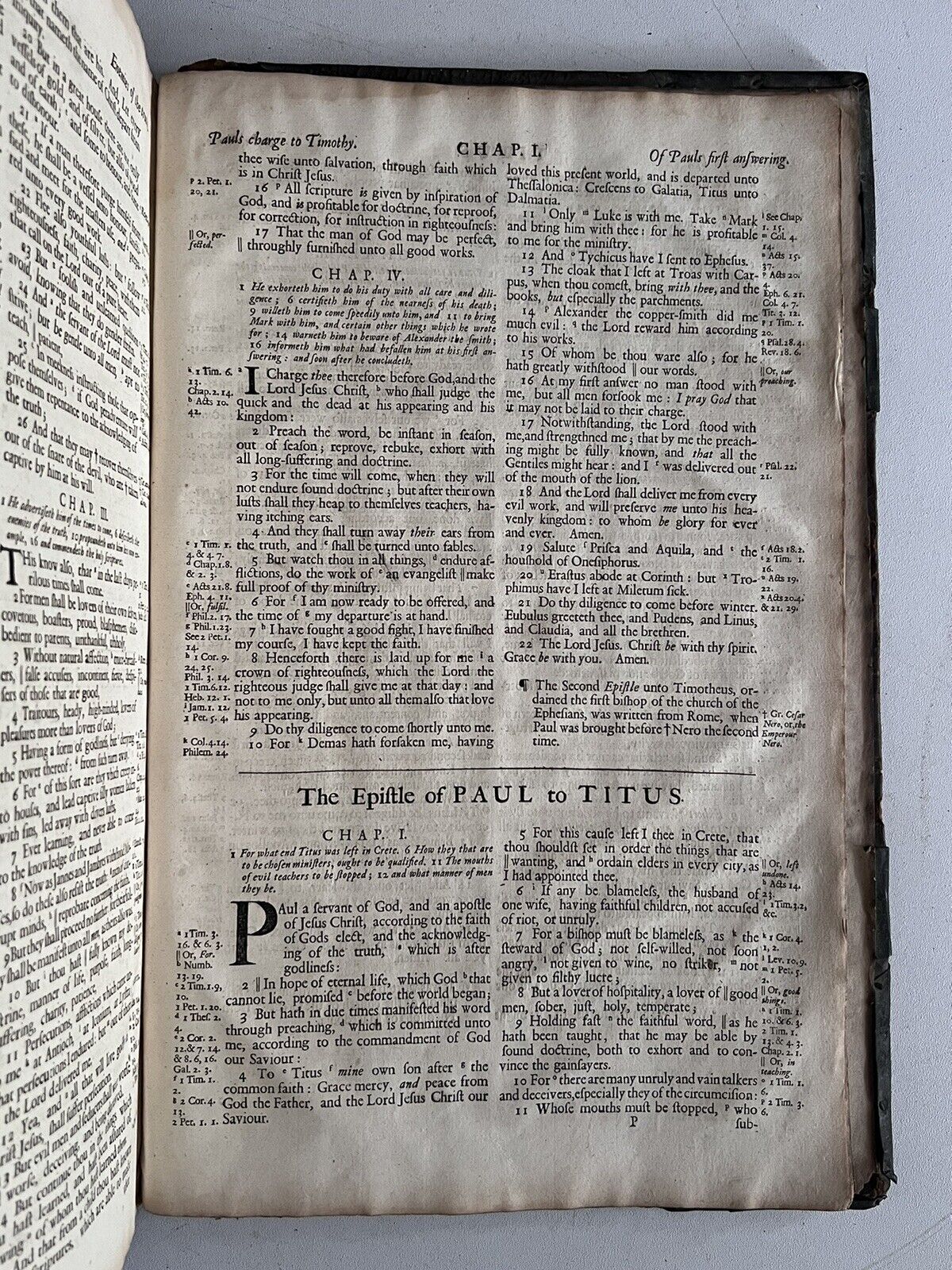 Antique King James Bible 1701