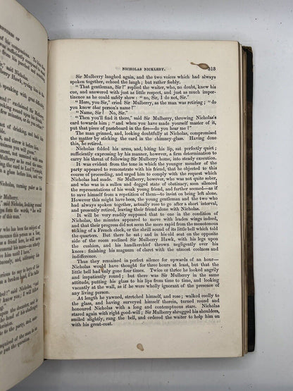 Nicholas Nickleby by Charles Dickens 1839 First Edition First Impression