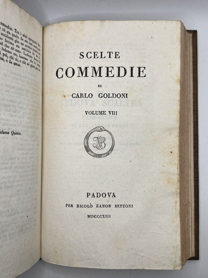 Selected Comedies By Carlo Goldoni 1811-17