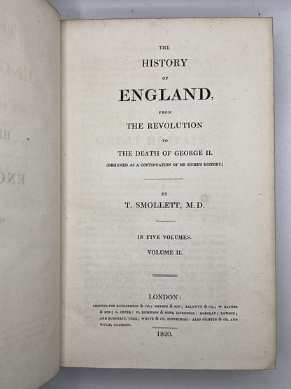 The History of England by David Hume & Tobias Smollett 1820