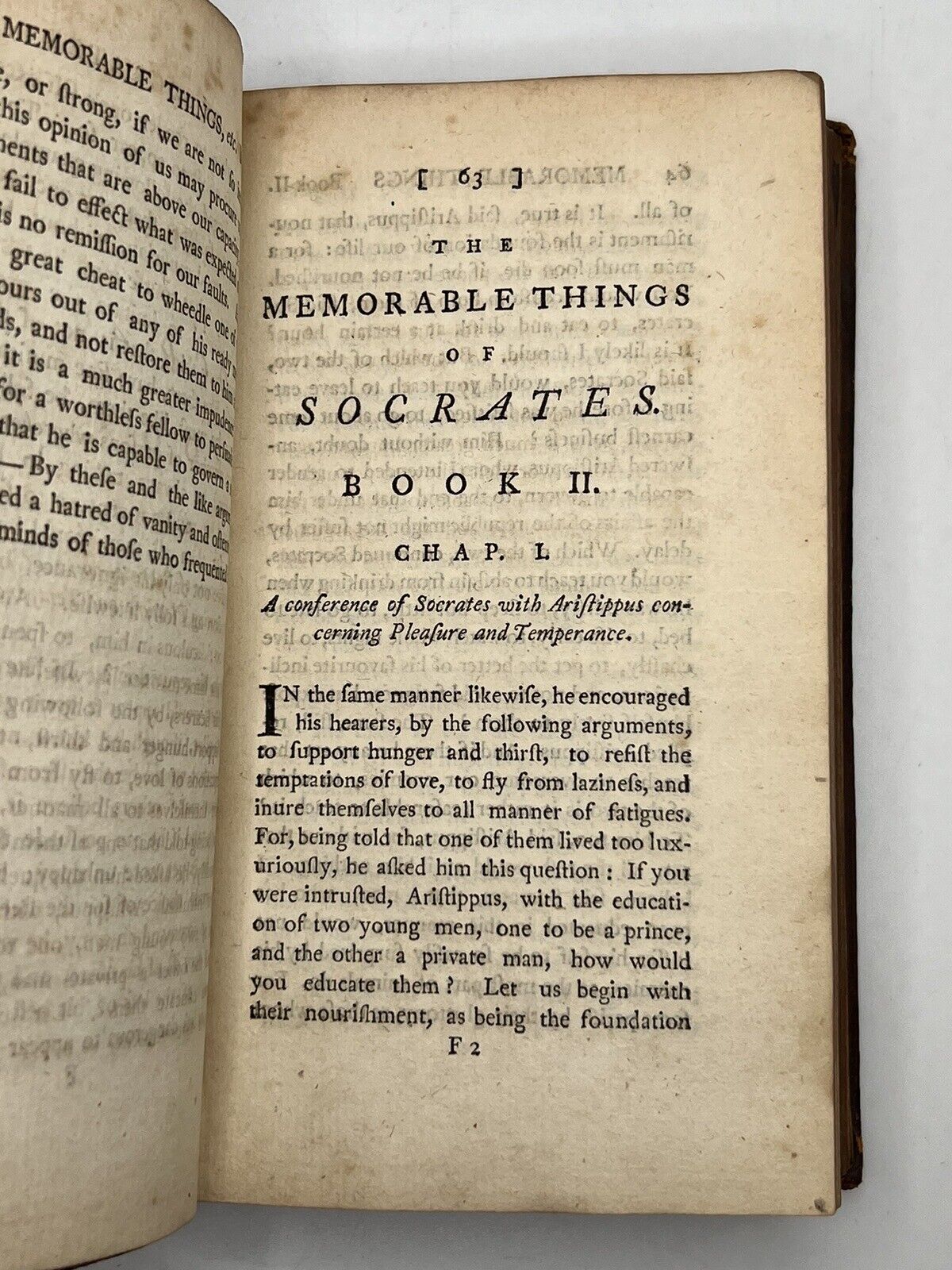 The Memorable Things of Socrates from Xenophon 1757