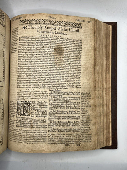 Antique Bible 1608 Geneva Bible