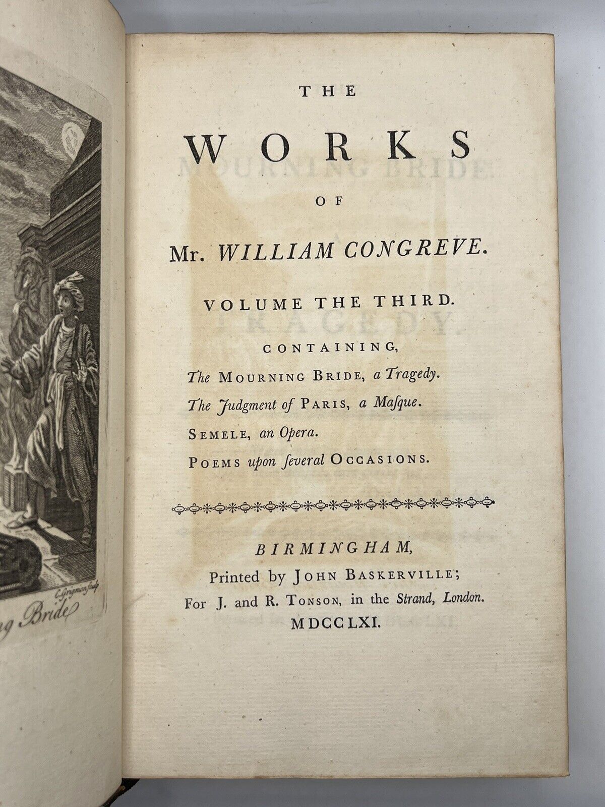 The Works of William Congreve 1761