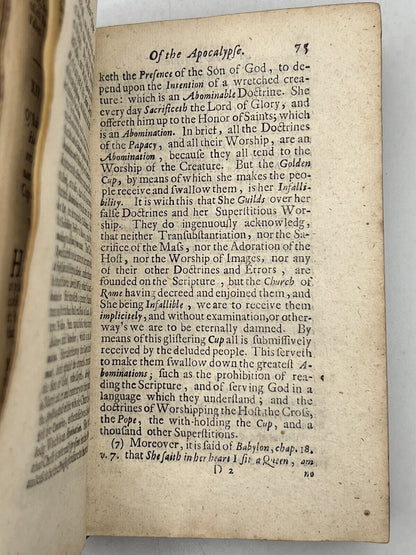 A New Systeme of the Apocalypse 1688 First Edition, Rare