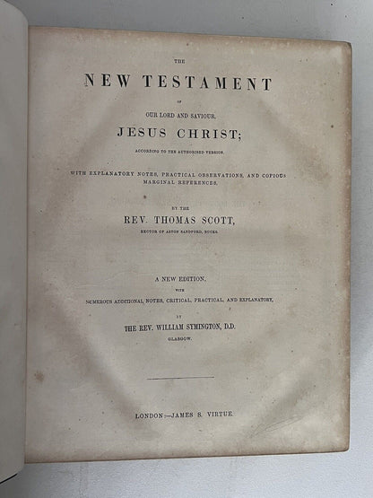 Antique King James Bible c1860