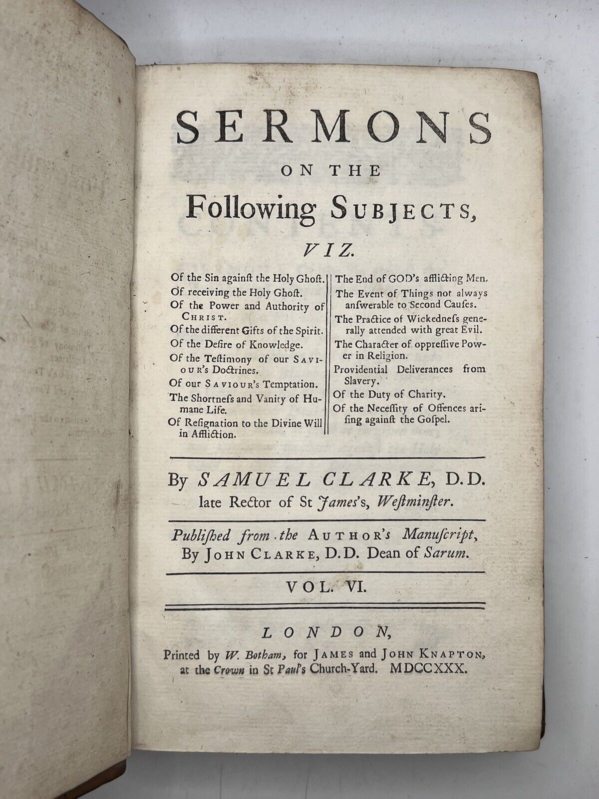 Sermons by Various Authors 1713-1751