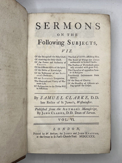 Sermons by Various Authors 1713-1751