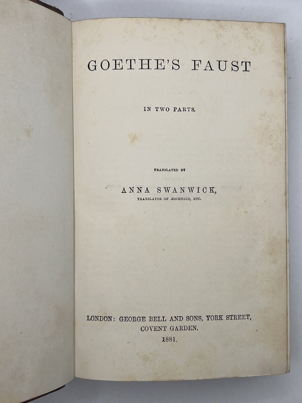 The Works of Johann von Goethe into English 1880