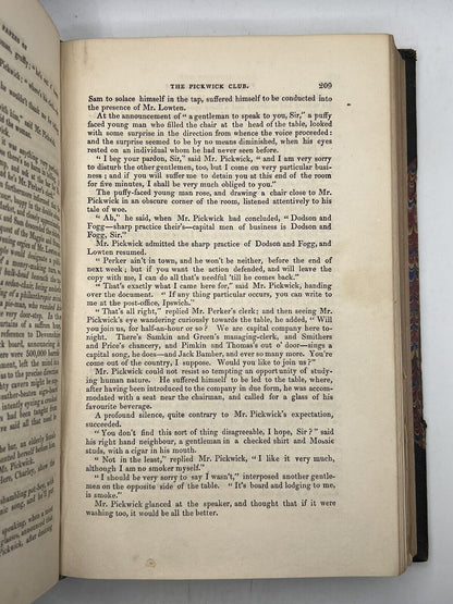 The Pickwick Papers by Charles Dickens 1837 First Edition Very Clean Copy