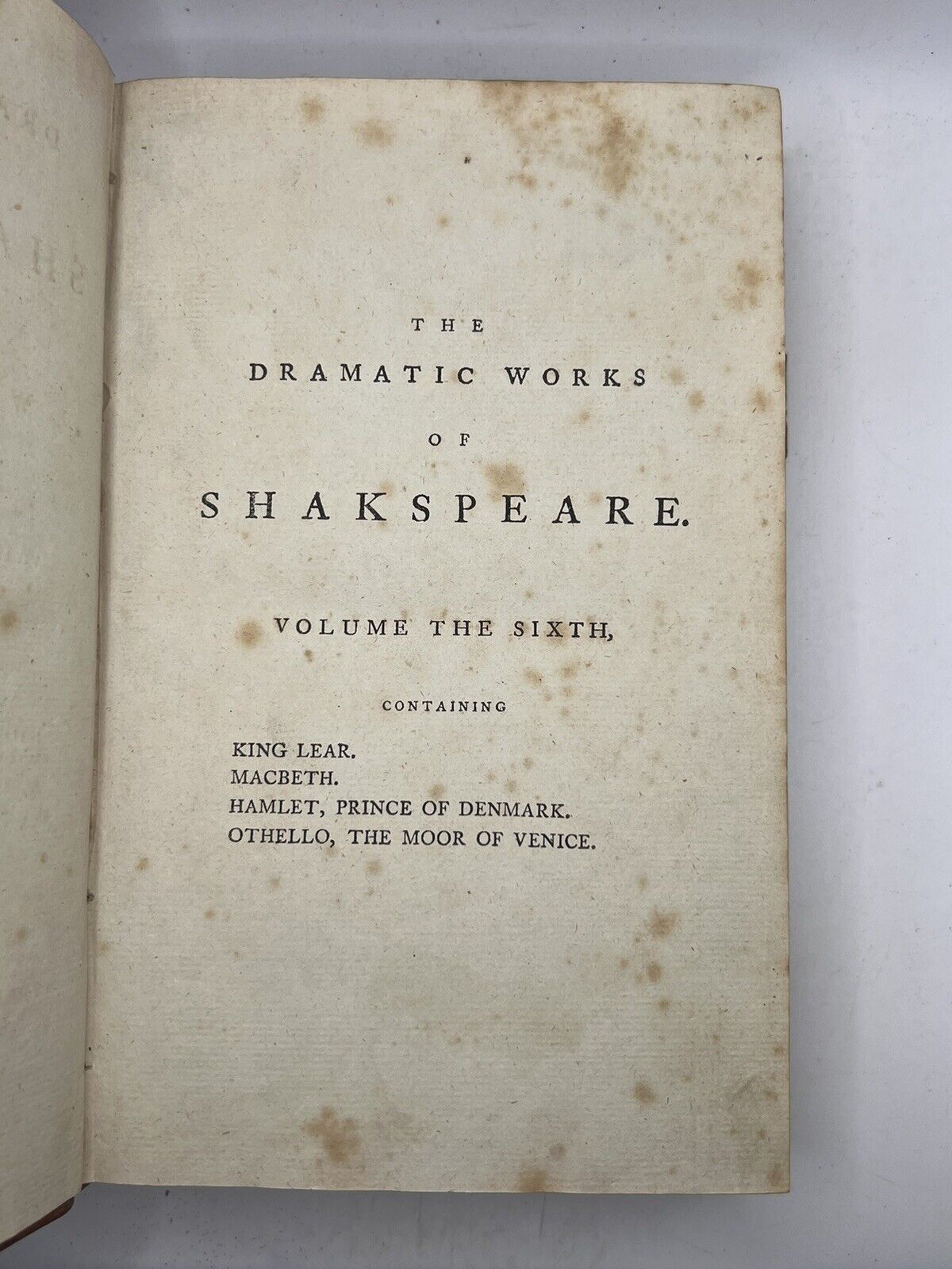 The Works of William Shakespeare 1786 Clarendon Press