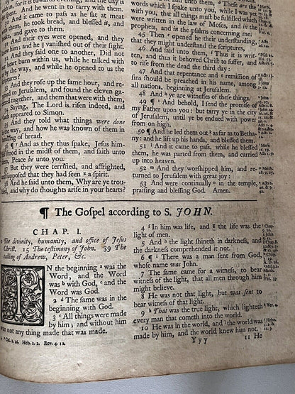 King James Bible 1723 John Baskett