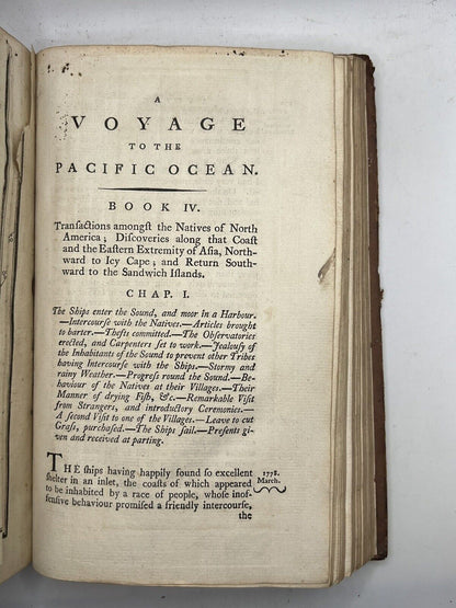 Captain Cook's Third Voyage 1784 First Edition Thus