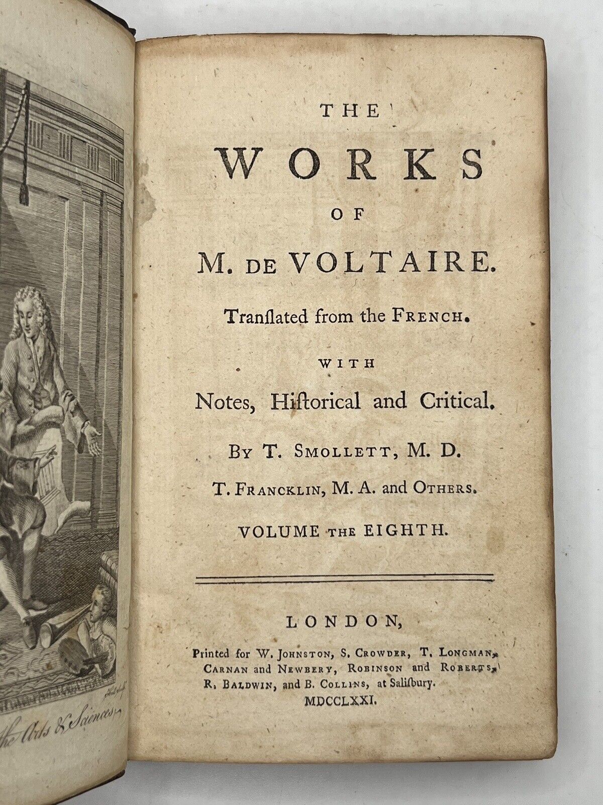 The Works of Voltaire in English 1769-78 Tobias Smollett Edition