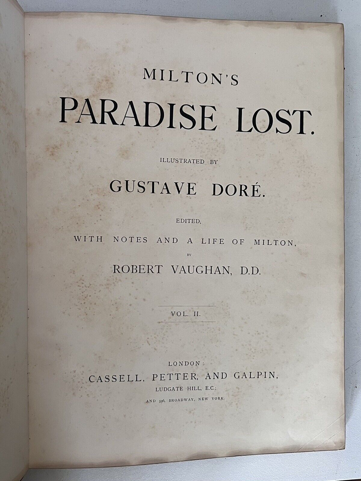 Paradise Lost by John Milton c.1870 Gustave Dore