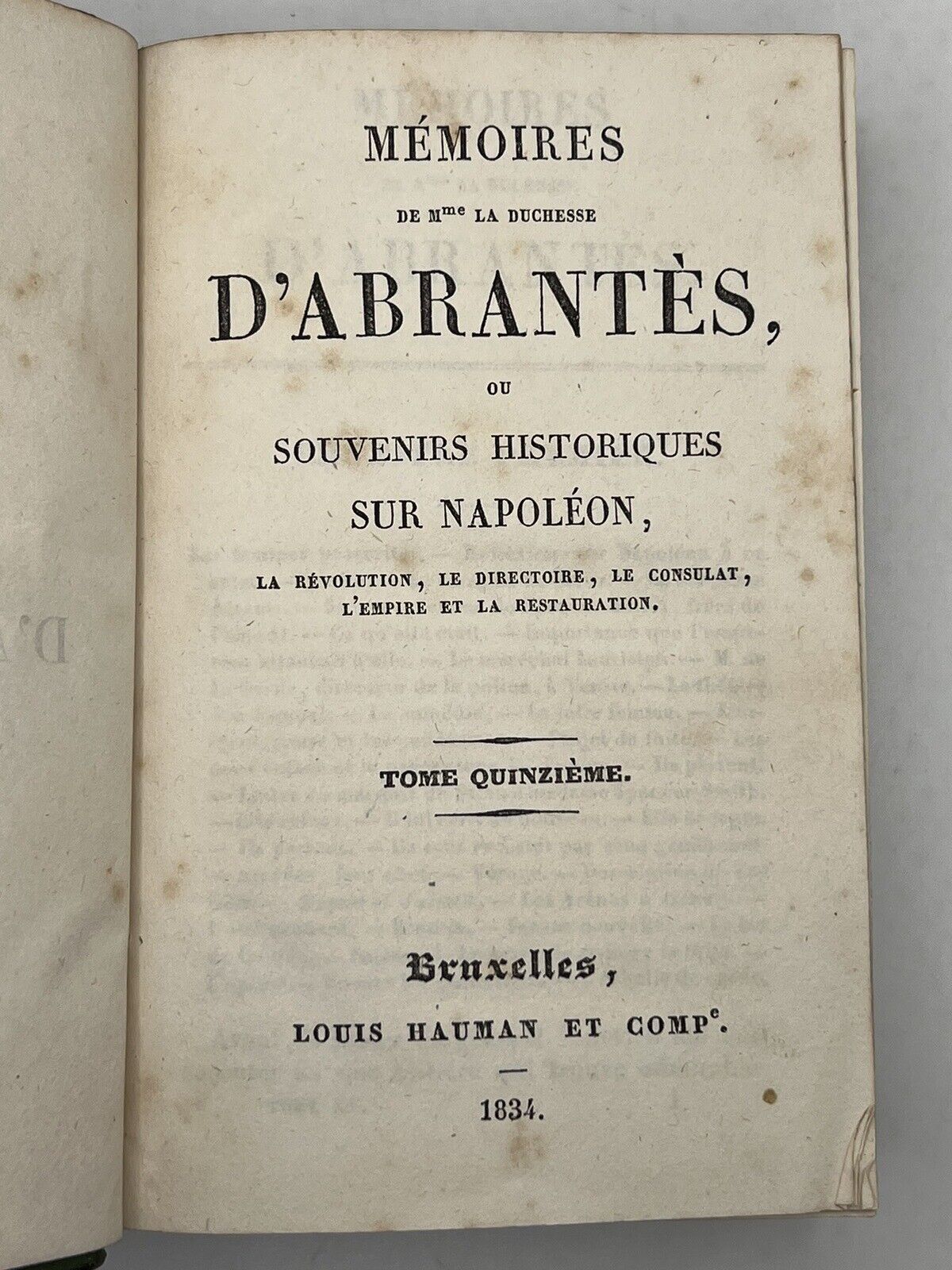 The Memoirs of Duchess D'Abrantes 1831-37