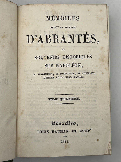 The Memoirs of Duchess D'Abrantes 1831-37