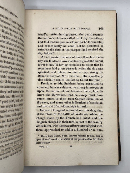 Napoleon in Exile by Barry E. O'Meara 1822