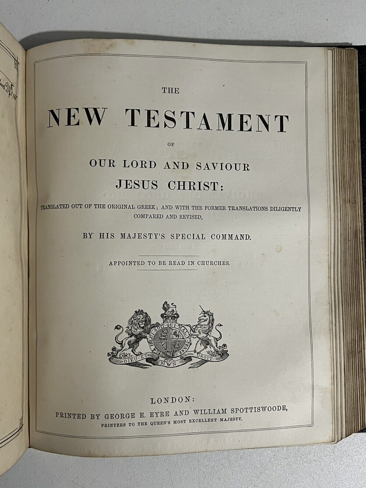 Antique King James Bible c.1870