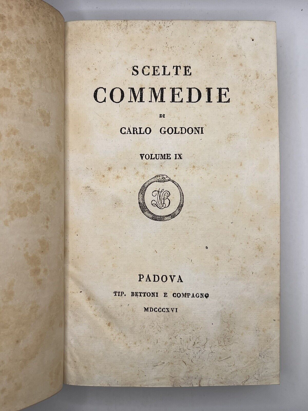 Selected Comedies By Carlo Goldoni 1811-17