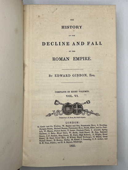 The History of the Decline and Fall of the Roman Empire by Edward Gibbon 1825