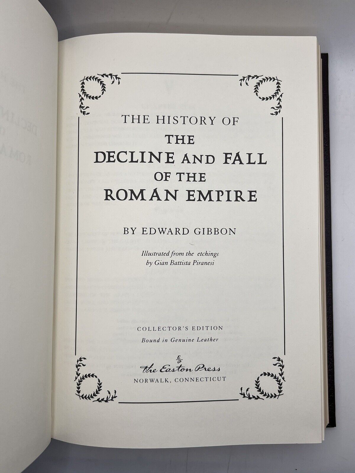 The Decline and Fall of the Roman Empire by Edward Gibbon 1974 Easton Press