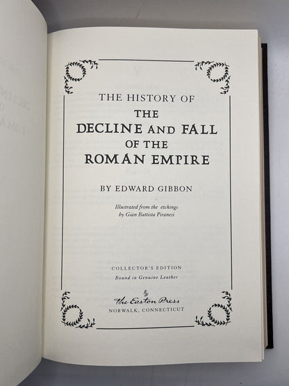 The Decline and Fall of the Roman Empire by Edward Gibbon 1974 Easton Press