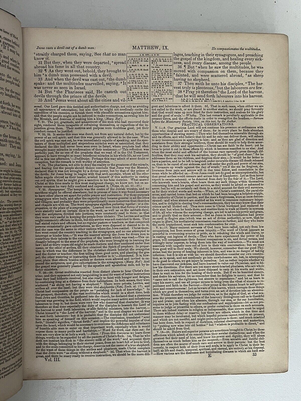 Antique King James Bible c1860