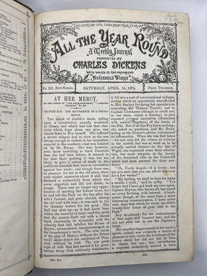 All the Year Round by Charles Dickens 1860-1875 First Editions & Later