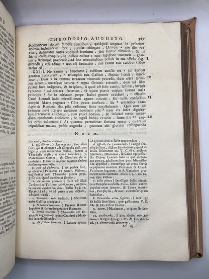 Ancient Panegyrics By Jacobus De La Baune 1728 Second Italian Edition