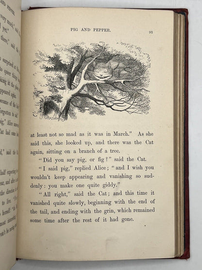 Alice In Wonderland by Lewis Carroll 1867 First Edition Original Binding