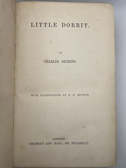 Charles Dickens Collection Early Editions Original Cloth Bindings 1860s