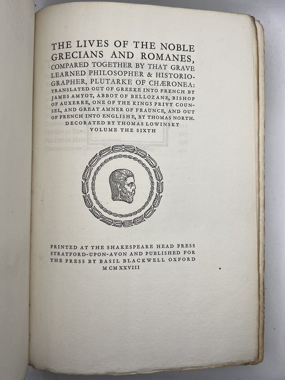 Plutarch's Lives 1928 Shakespeare Head Press 1/100 Signed Limited Edition