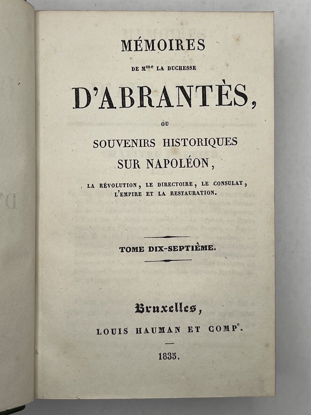 The Memoirs of Duchess D'Abrantes 1831-37